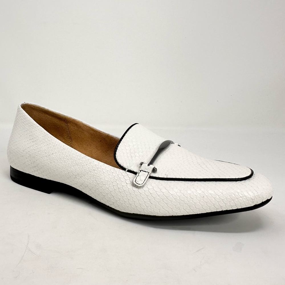 Naturalizer Womens EMILINE Leather Loafers White Snake - Picture 7 of 15